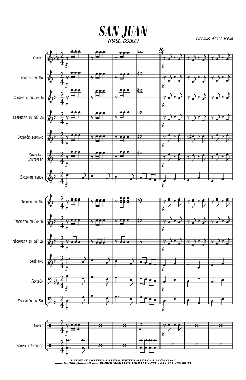 La imagen puede contener una previsualizacion de una partitura